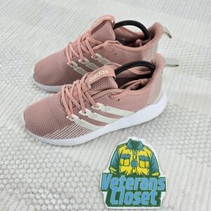 Adidas Questar Flow Women's 8.5 Pink White Running Gym Walk Shoes F36259 Comfort